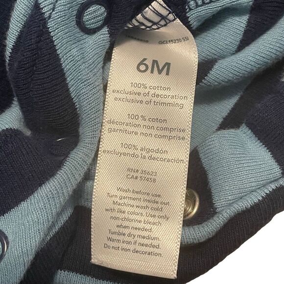 Just One You by Carter's Blue Rompers Set of 2 Boy's Size 6 Months - Picture 7 of 11